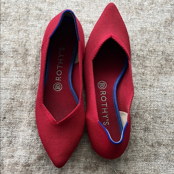 Rothy's red shoes